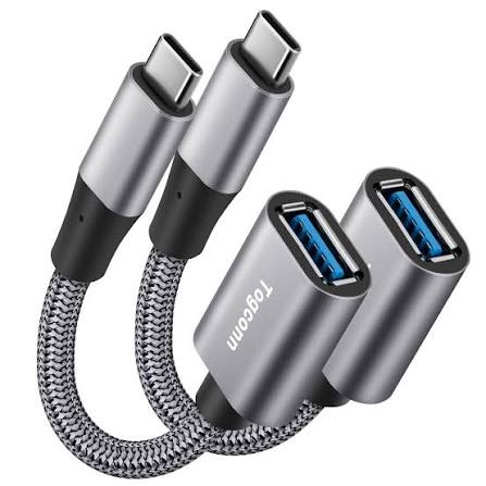 VoltEdge USB-C to USB-A OTG Adapter (2-Pack)