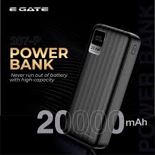 VoltEdge 20,000mAh Power Bank with Built-In Cables