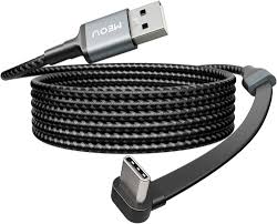 VoltEdge Right-Angle 60W Gaming USB-C Cable 1.5m