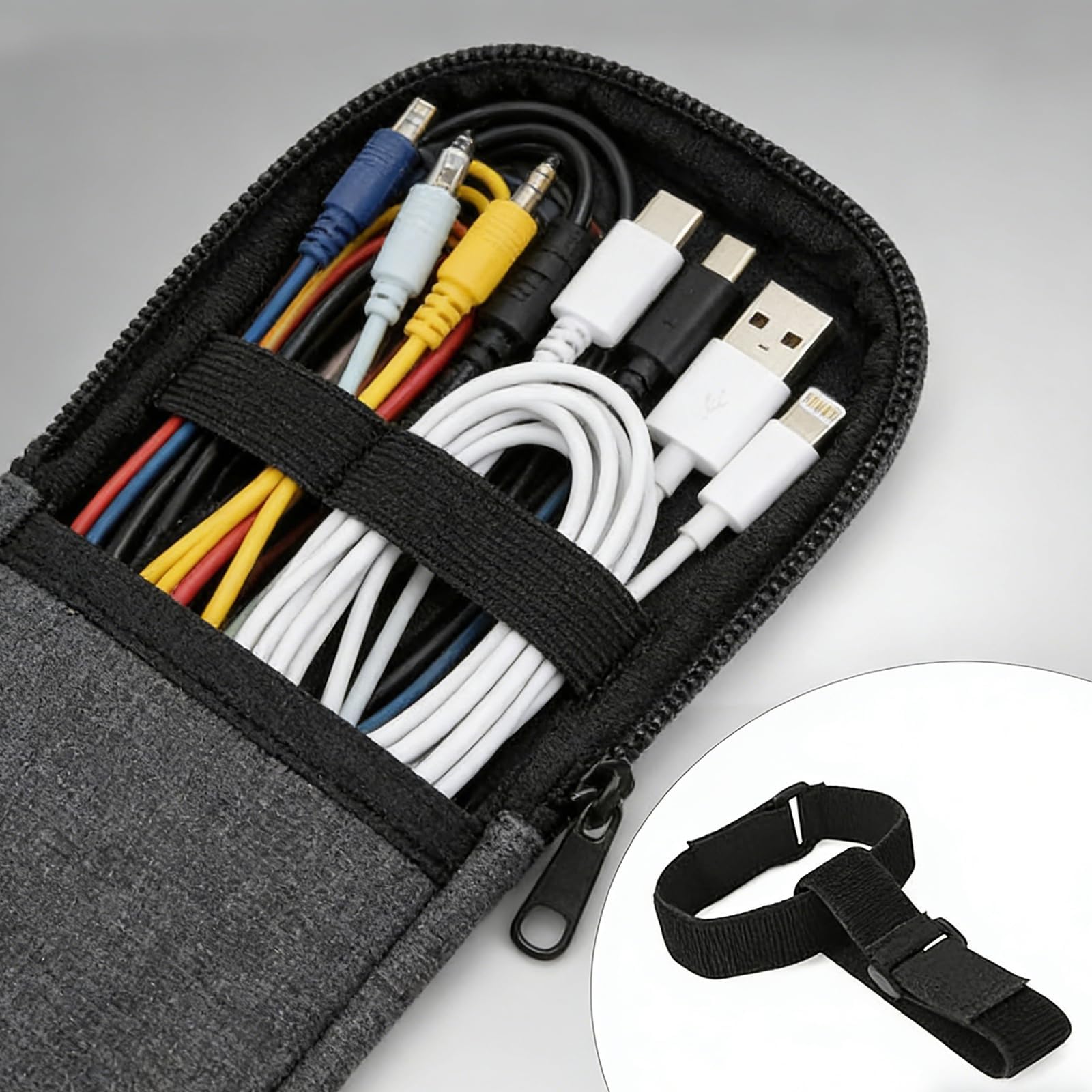 VoltEdge Hook-and-Loop Cable Organiser Set (10-Pack)