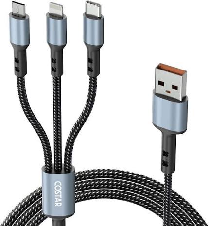 Nylon Micro-USB Charging Cable 1.5m