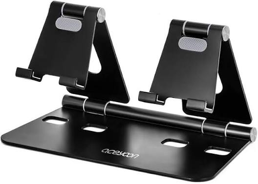 Tablet and Phone Dual Desk Dock