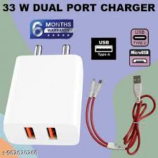 VoltEdge 33W Dual-Port Fast Charger